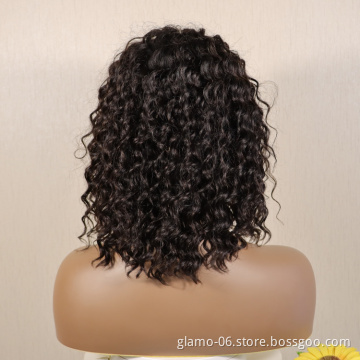 china manufacturer wholesale cheap 100% virgin black women malaysian human hair lace front wig